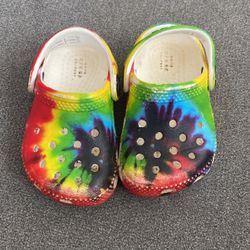 Rainbow Crocs Toddler Size 4