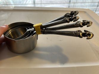 Fabulous Measuring Cups With Military Emblem As Handles