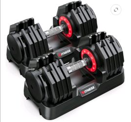 🏋️‍♀️🔥 PAIR OF ADJUSTABLE DUMBBELLS — $95 🔥🏋️‍♂️