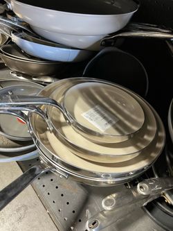 Tramontina Tri-Ply Clad Stainless Steel Ceramic Nonstick Fry Pan - Set 3-piece.