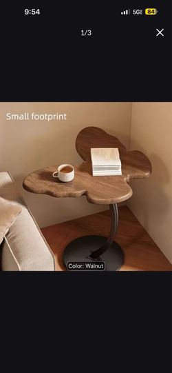 Brand New Butterfly-Shaped Side Table | Small Retro Coffee Table | Sturdy Metal Base | Living Room And Bedroom Decor | Modern Furniture Shelf