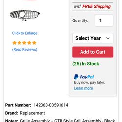 MERCEDES PANAMERICANA AMG GRILL