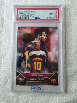 Topps now lamine Yamal/messi.