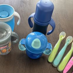 Baby/Toddler Sippy Cups and Spoons