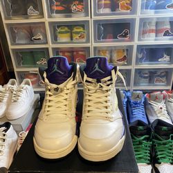Jordan 5 White Grape
