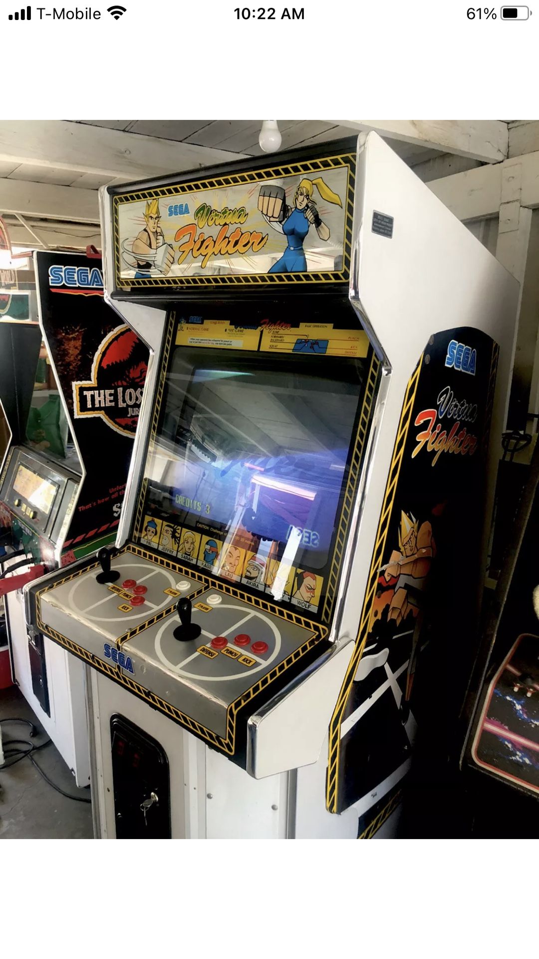 Virtua Fighter Original Arcade Machine By Sega, Nice shape! Working Perfectly