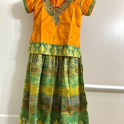 Kids Clothing Indian Festival Long Dress 