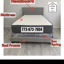 Brand New Full Bed Frame With Mattress And Box Spring For Only $319 🚨Ready For Delivery 🚛