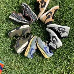 Nike ASICS Air Jordan Shoe Bundle 300$ Size 11