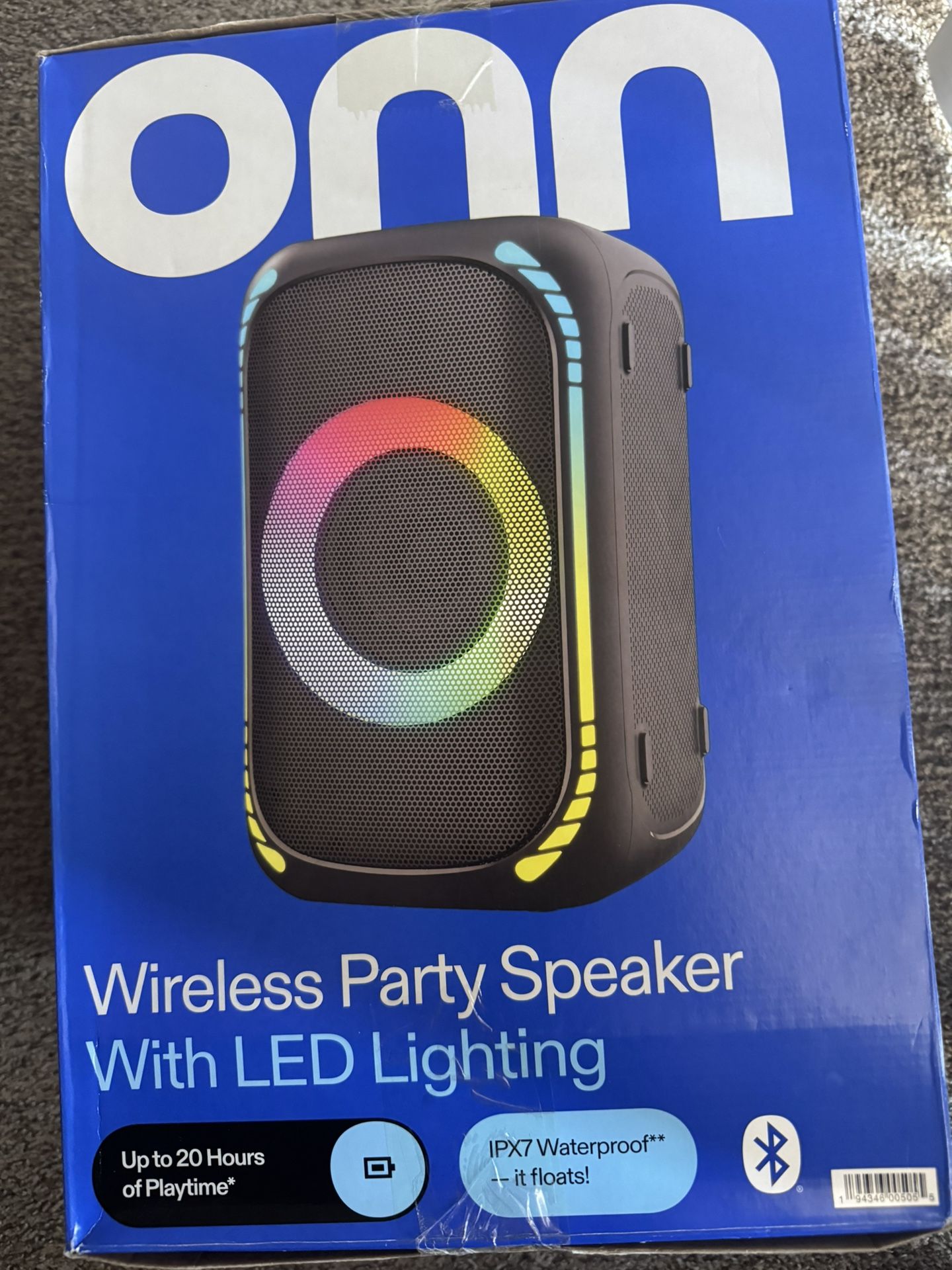 Bluetooth Party Speaker (lights Up)