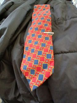 Gucci Tie with Sterling Tie Clip