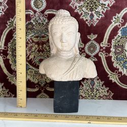 Chinese Sandstone Carved Buddha Head