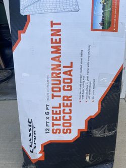 12’ x 6’ Steel Frame Soccer Net