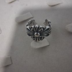 Chrome Hearts Double Floral Ring - Size 9