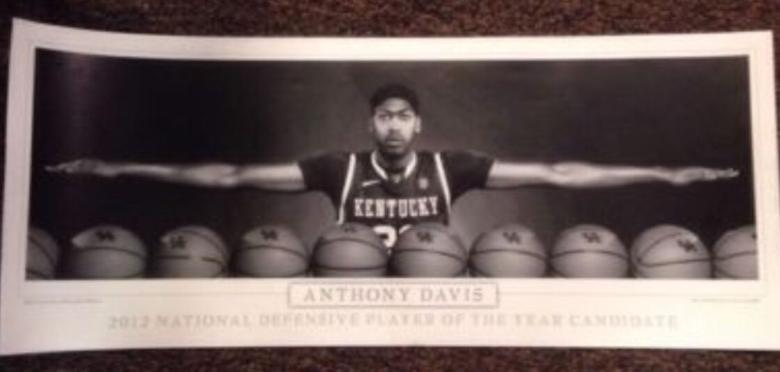 Anthony Davis 2012 Wingspan Poster Limited Edition With Frame