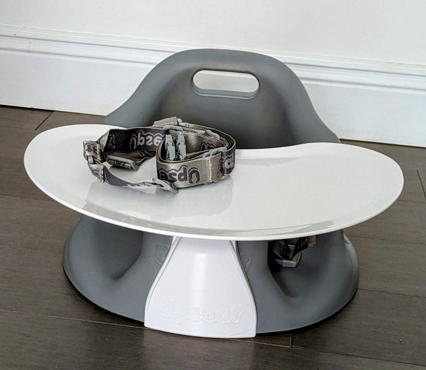 UPSEAT Baby Floor and Booster Seat - Gray