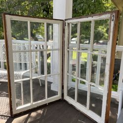 Wedding Table Number Display, Antique Window