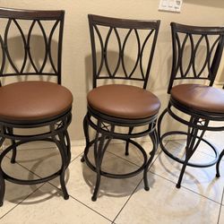 set of 3 new counter height bar stool 