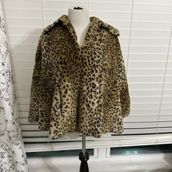Cheetah Fur Poncho