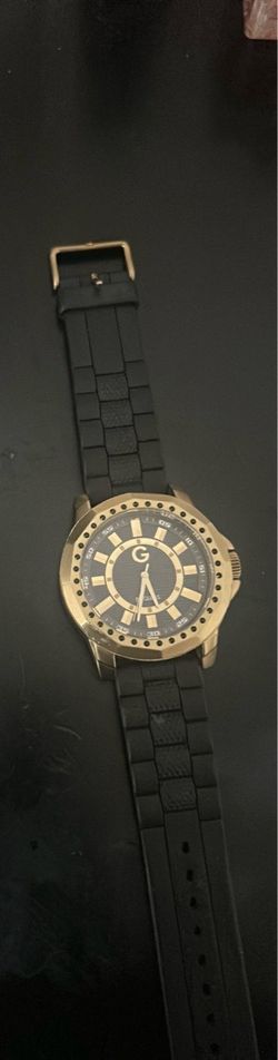 Guess Men's Watch Black Rubber Strap