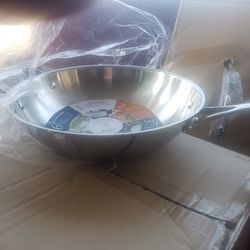 12" stainless stir fry-wok lid ..new princess house