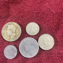 Moneda Del Salvador 10,5,25,50 Y Un Colon 1977,1988,1999,1955