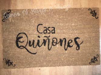 Customized doormat