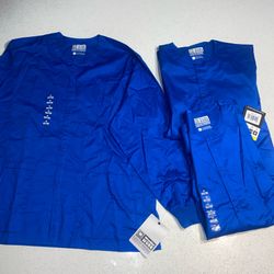 WonderWink WonderWORK Unisex Snap Front Scrub Jacket Unisex Large (3)