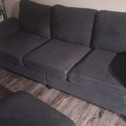Small Room/Apartment Couch and Ottoman w/storage