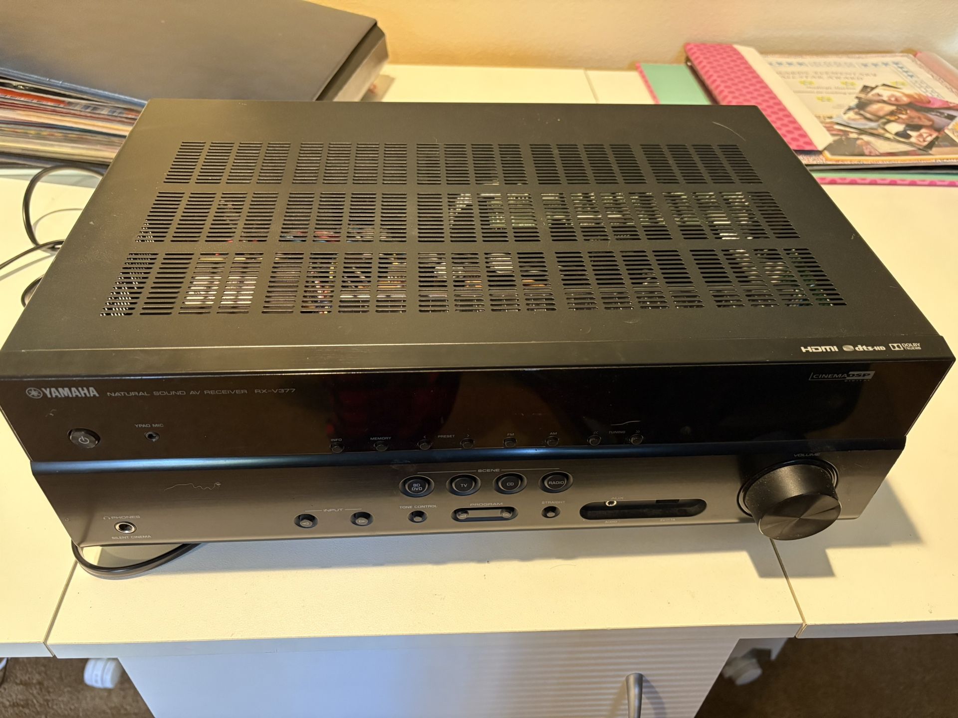 Yamaha RX-V377 4K Ultra 5.1 Channel Home Theater HDMI AV Receiver