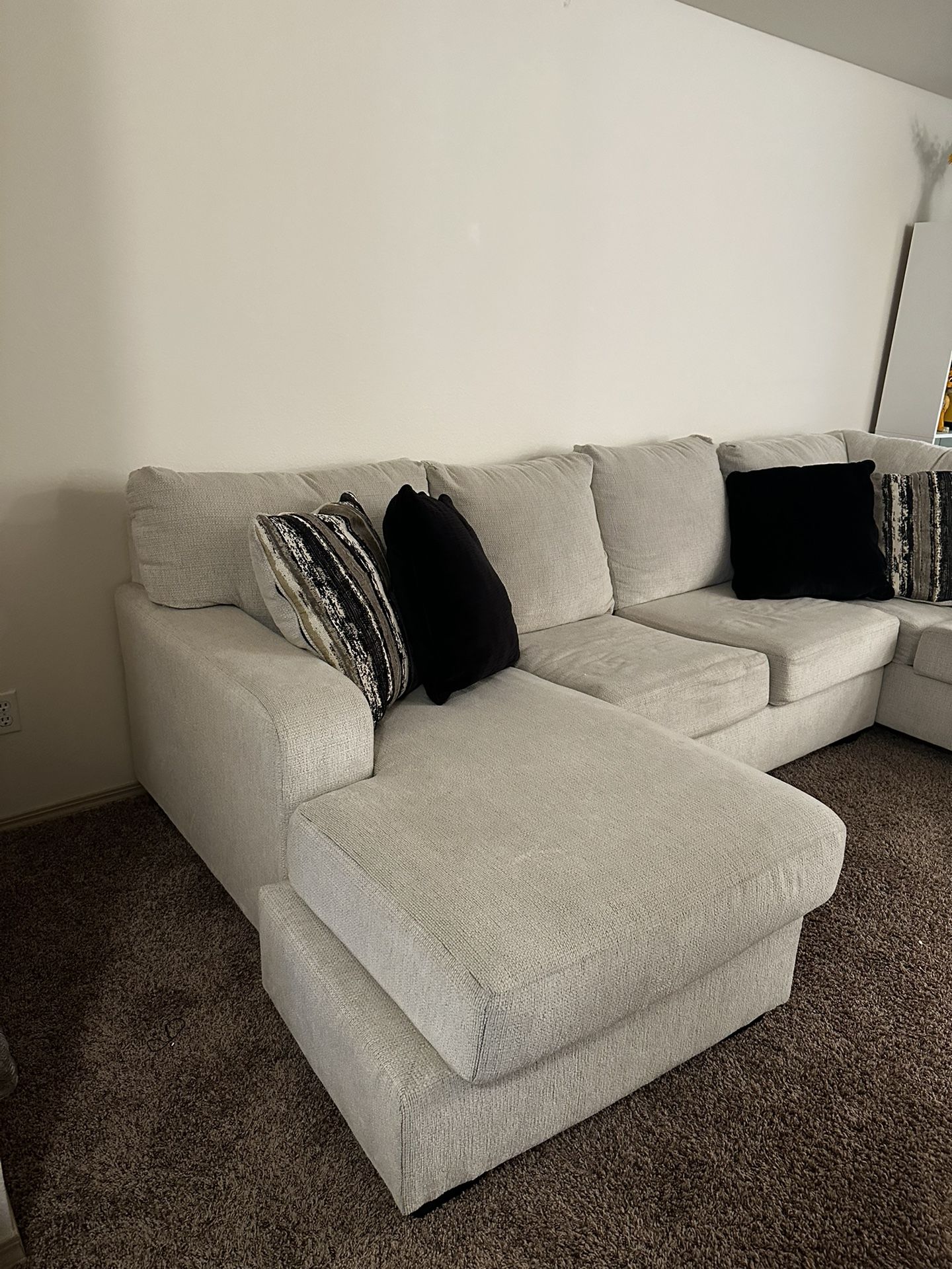 Ashley Off-White/Cream Couch