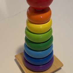 Melissa & Doug Rainbow Stacker Wooden Ring