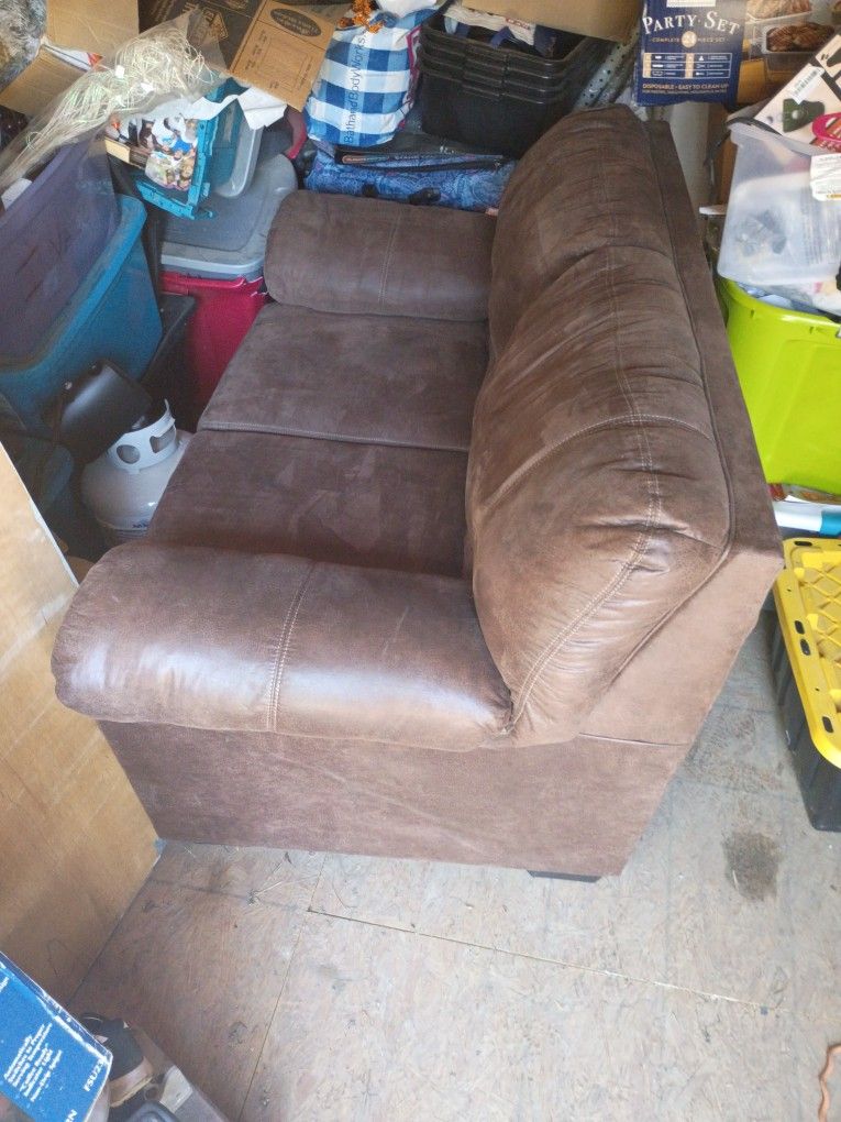 Leather Love Seat