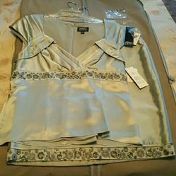 New adrianna pappel 2pc silk outfit size 14