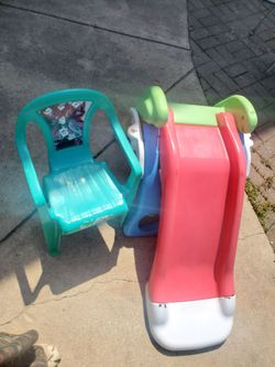 Children's Slide and Chair