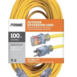 "PRIME" ...100 FT. OUTDOOR EXTENSION CORD