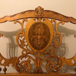 Antique Bench With Matching Chair