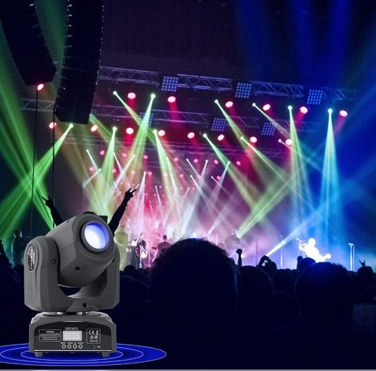 ZKYMZL LED Moving Head Light Spot 8 Color Gobos Light 25W DMX with Show