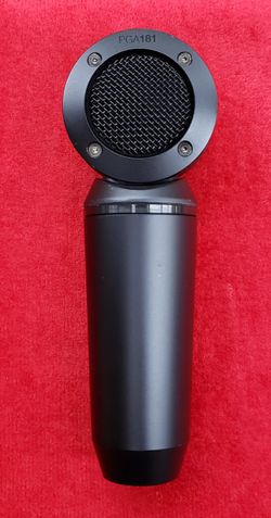 Shure PGA181 Side-Address Cardioid Condenser Microphone For Studio Recording - Black - Mic Only - No Cables - Working