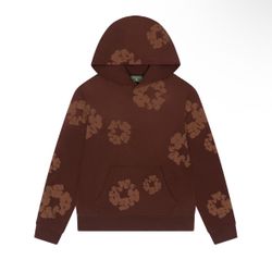 Denim Tears Mono Cotton Wreath Hoodie 'Brown' Size M Brand New with Tags