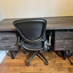 Office Desk & Chair, Like New!