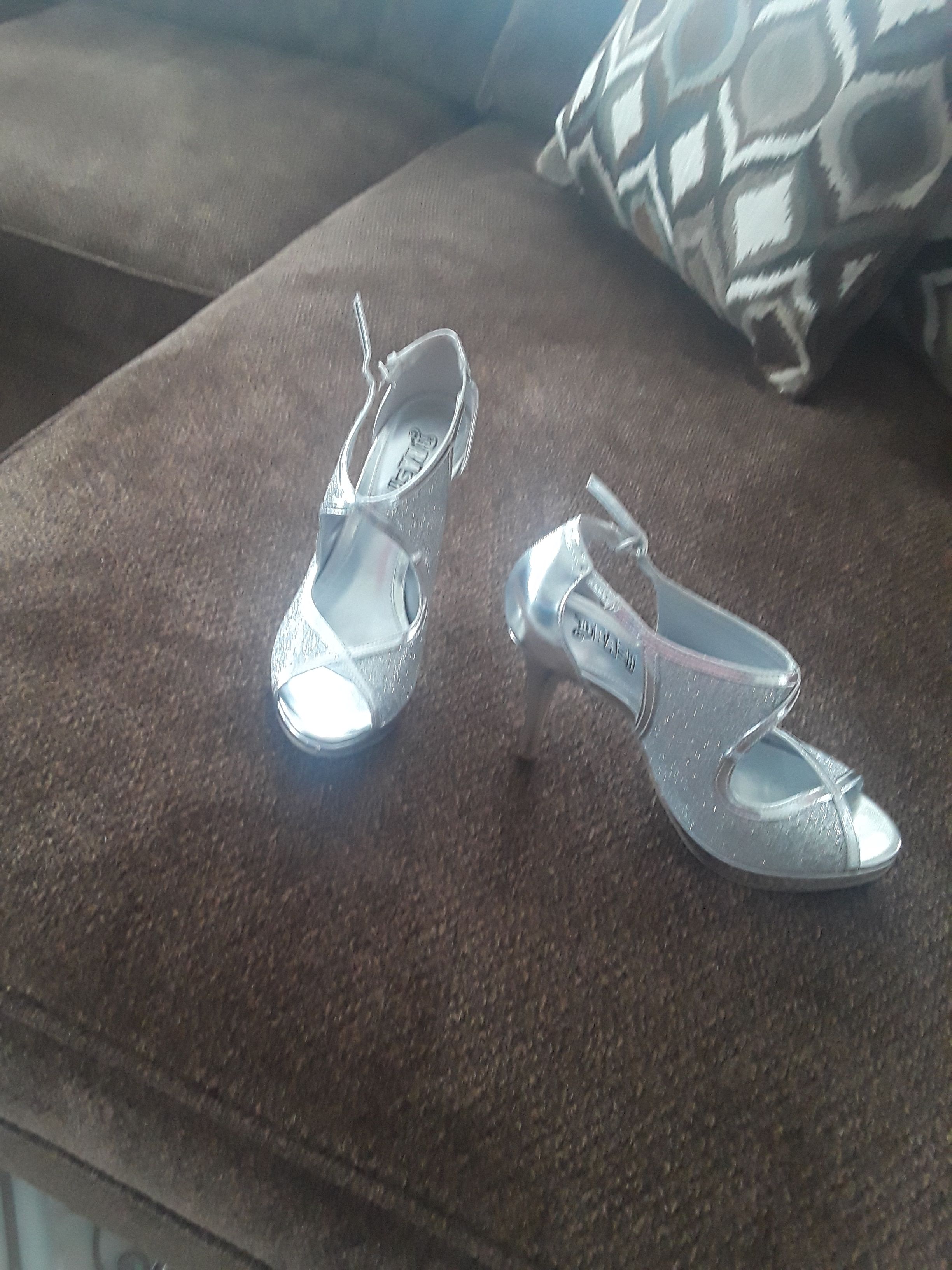 Silver shoes