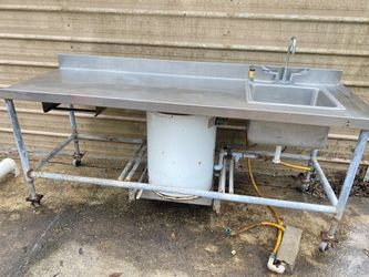 Stainless Sink With Hot Water Tank 