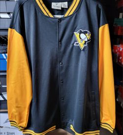 *NEW* Fanatics NHL Pittsburgh Penguins Button Up Stitched Hoodie Size Men’s 2XL