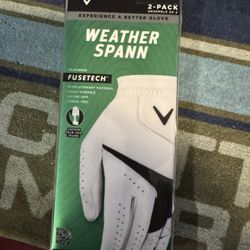 Brand New Callaway Weather Spann Golf Gloves 2 Pack Sz XL