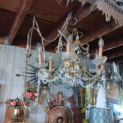 Mid-century Plug-in Chandelier