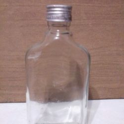 Vintage.Hazel Glass Bottle W/ Cap  Hazel Atlas Tonic Apothecary Elixir Bottle.Vintage Hazel Bottling 