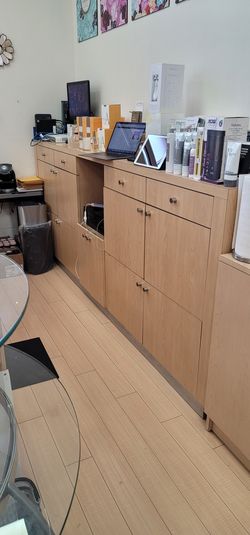 Storage cabinet very nice with drawers and doors