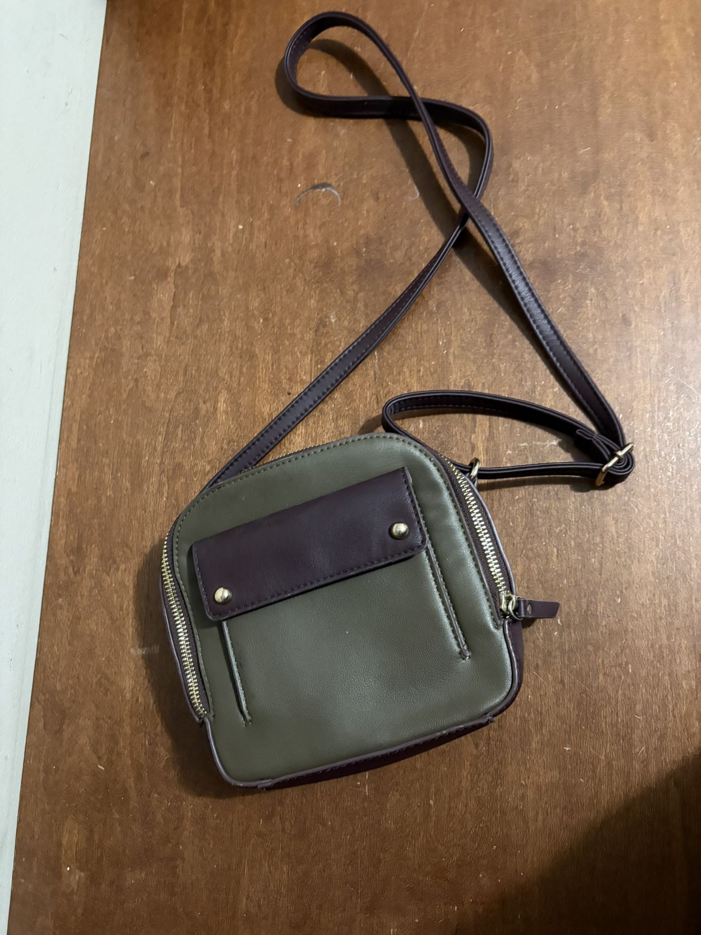 Green and Purple Crossbody Bag