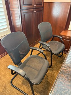 Matching Mesh Guest / Conference Chairs (Set of 2)
